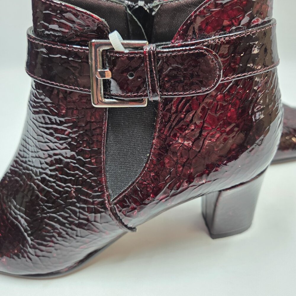 Roberto Capucci Womens Size 8 Ankle Boots Side Zip Up Buckle Speckle Pattern - Picture 5 of 16